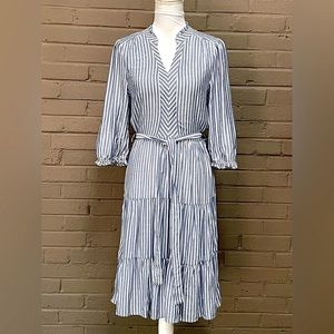 Anthropologie Monteau striped dress  M ( runs small )
